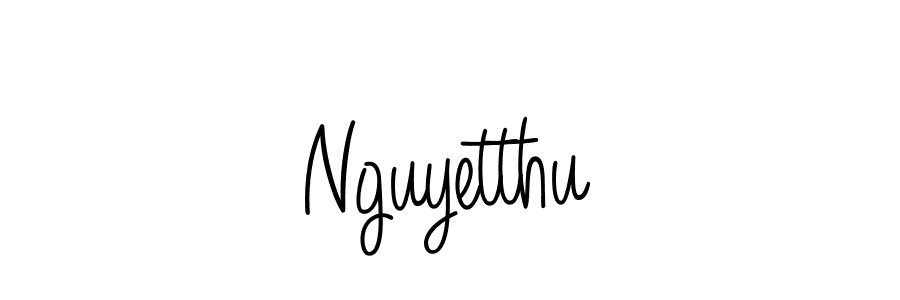Nguyetthu stylish signature style. Best Handwritten Sign (Angelique-Rose-font-FFP) for my name. Handwritten Signature Collection Ideas for my name Nguyetthu. Nguyetthu signature style 5 images and pictures png