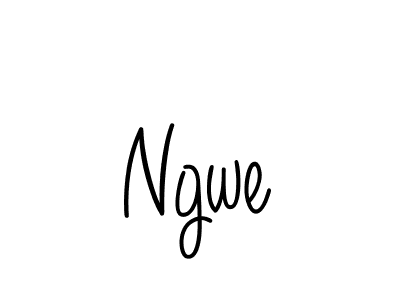 Use a signature maker to create a handwritten signature online. With this signature software, you can design (Angelique-Rose-font-FFP) your own signature for name Ngwe. Ngwe signature style 5 images and pictures png