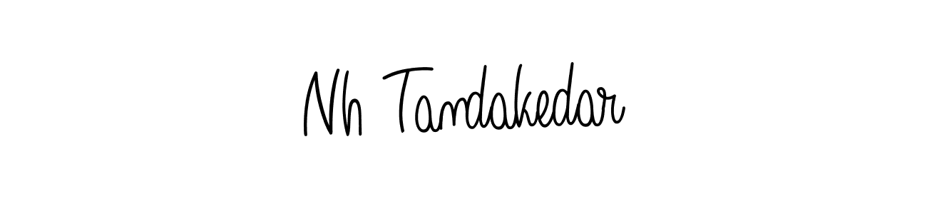 The best way (Angelique-Rose-font-FFP) to make a short signature is to pick only two or three words in your name. The name Nh Tandakedar include a total of six letters. For converting this name. Nh Tandakedar signature style 5 images and pictures png
