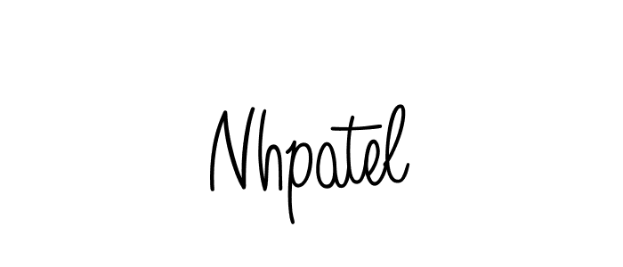 How to Draw Nhpatel signature style? Angelique-Rose-font-FFP is a latest design signature styles for name Nhpatel. Nhpatel signature style 5 images and pictures png