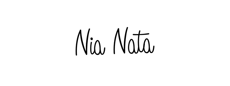 Create a beautiful signature design for name Nia Nata. With this signature (Angelique-Rose-font-FFP) fonts, you can make a handwritten signature for free. Nia Nata signature style 5 images and pictures png