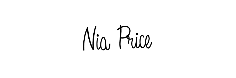 How to make Nia Price name signature. Use Angelique-Rose-font-FFP style for creating short signs online. This is the latest handwritten sign. Nia Price signature style 5 images and pictures png