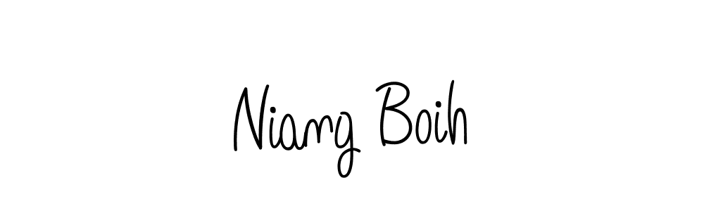 Use a signature maker to create a handwritten signature online. With this signature software, you can design (Angelique-Rose-font-FFP) your own signature for name Niang Boih. Niang Boih signature style 5 images and pictures png