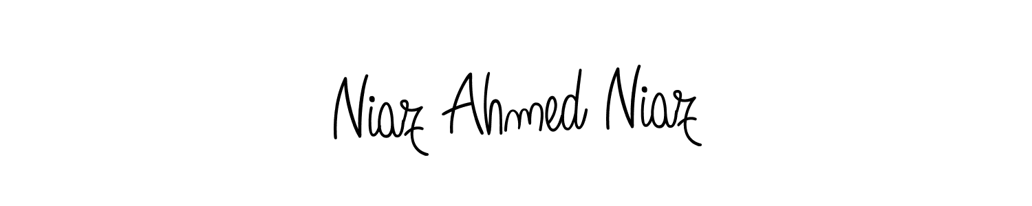 This is the best signature style for the Niaz Ahmed Niaz name. Also you like these signature font (Angelique-Rose-font-FFP). Mix name signature. Niaz Ahmed Niaz signature style 5 images and pictures png