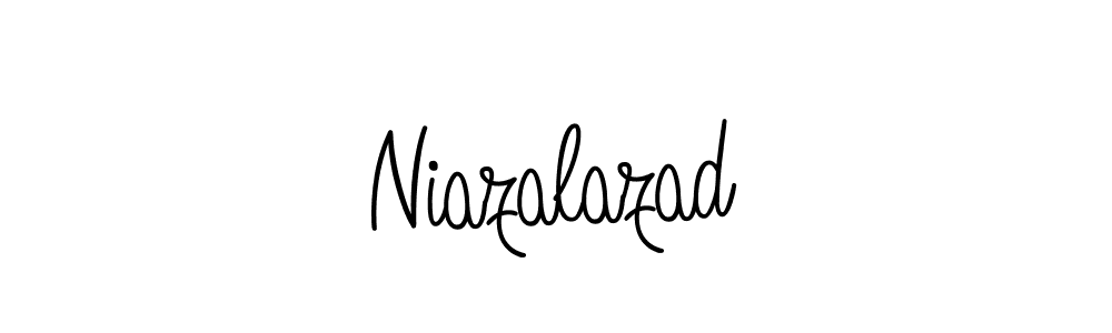 You should practise on your own different ways (Angelique-Rose-font-FFP) to write your name (Niazalazad) in signature. don't let someone else do it for you. Niazalazad signature style 5 images and pictures png