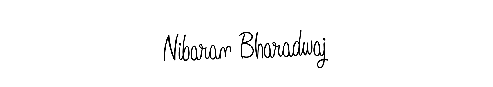 Nibaran Bharadwaj stylish signature style. Best Handwritten Sign (Angelique-Rose-font-FFP) for my name. Handwritten Signature Collection Ideas for my name Nibaran Bharadwaj. Nibaran Bharadwaj signature style 5 images and pictures png