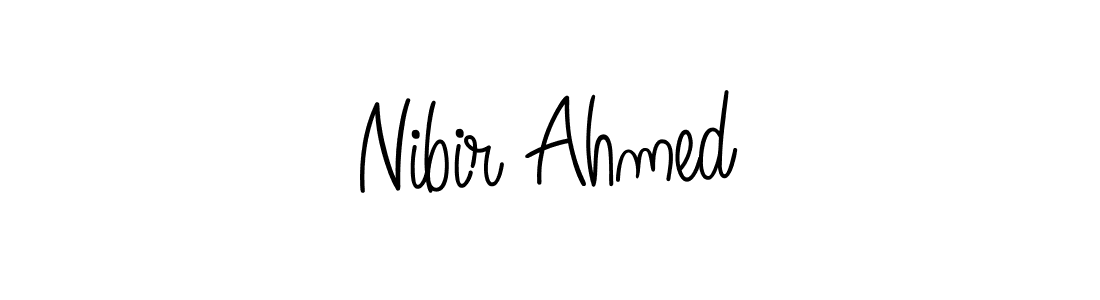 How to Draw Nibir Ahmed signature style? Angelique-Rose-font-FFP is a latest design signature styles for name Nibir Ahmed. Nibir Ahmed signature style 5 images and pictures png