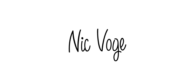 Create a beautiful signature design for name Nic Voge. With this signature (Angelique-Rose-font-FFP) fonts, you can make a handwritten signature for free. Nic Voge signature style 5 images and pictures png