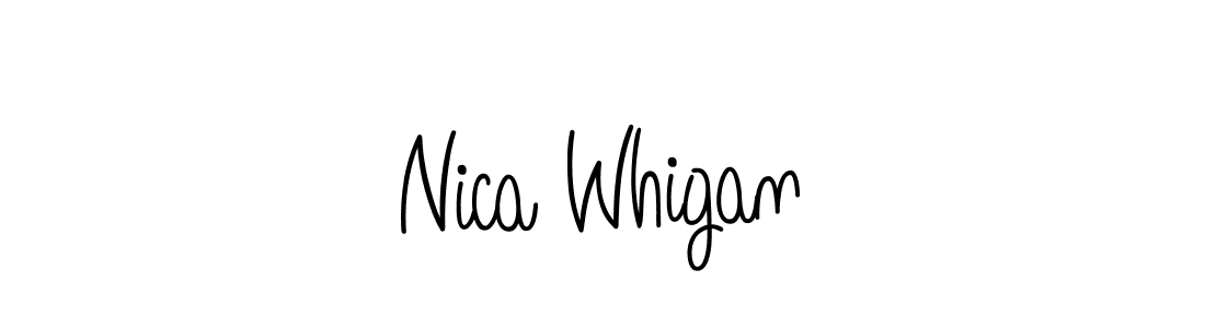 You can use this online signature creator to create a handwritten signature for the name Nica Whigan. This is the best online autograph maker. Nica Whigan signature style 5 images and pictures png