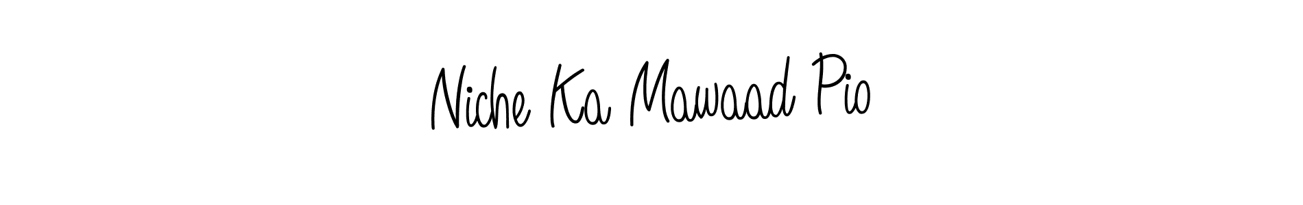 It looks lik you need a new signature style for name Niche Ka Mawaad Pio. Design unique handwritten (Angelique-Rose-font-FFP) signature with our free signature maker in just a few clicks. Niche Ka Mawaad Pio signature style 5 images and pictures png