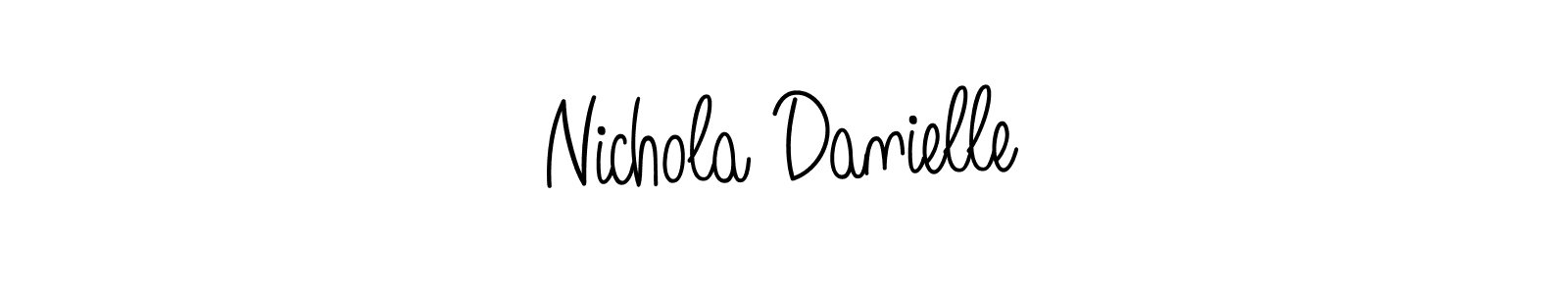 Check out images of Autograph of Nichola Danielle name. Actor Nichola Danielle Signature Style. Angelique-Rose-font-FFP is a professional sign style online. Nichola Danielle signature style 5 images and pictures png