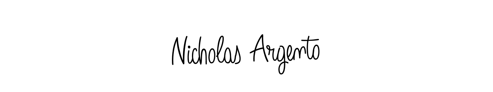 Use a signature maker to create a handwritten signature online. With this signature software, you can design (Angelique-Rose-font-FFP) your own signature for name Nicholas Argento. Nicholas Argento signature style 5 images and pictures png