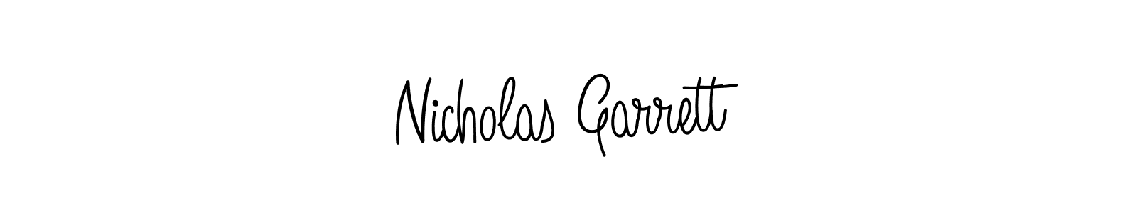 Use a signature maker to create a handwritten signature online. With this signature software, you can design (Angelique-Rose-font-FFP) your own signature for name Nicholas Garrett. Nicholas Garrett signature style 5 images and pictures png