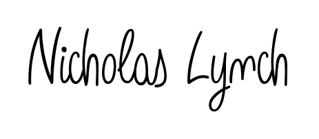 Create an unforgettable impression when signing with Nicholas Lynch name styled in Angelique-Rose-font-FFP typography. 100% free online generator. Nicholas Lynch signature style 5 images and pictures png