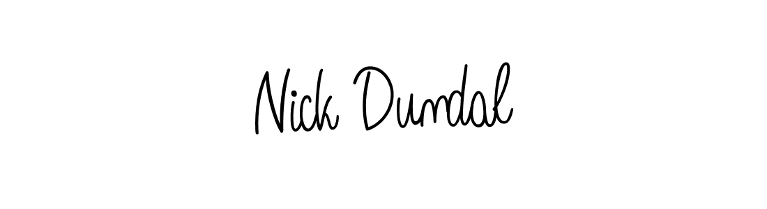Design your own signature with our free online signature maker. With this signature software, you can create a handwritten (Angelique-Rose-font-FFP) signature for name Nick Dundal. Nick Dundal signature style 5 images and pictures png