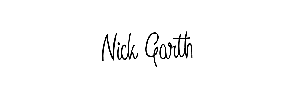 Use a signature maker to create a handwritten signature online. With this signature software, you can design (Angelique-Rose-font-FFP) your own signature for name Nick Garth. Nick Garth signature style 5 images and pictures png