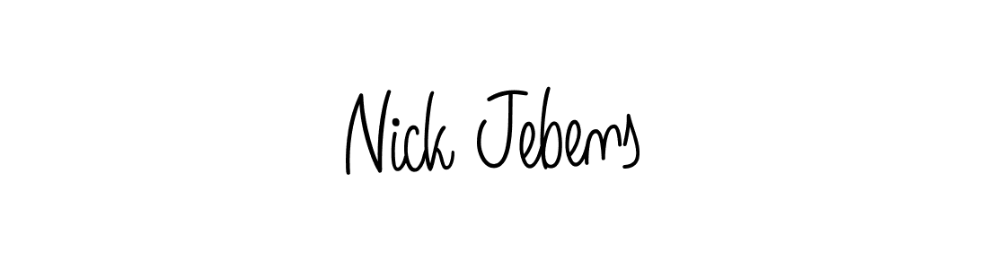 Best and Professional Signature Style for Nick Jebens. Angelique-Rose-font-FFP Best Signature Style Collection. Nick Jebens signature style 5 images and pictures png