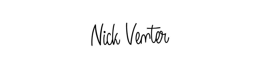 How to Draw Nick Venter signature style? Angelique-Rose-font-FFP is a latest design signature styles for name Nick Venter. Nick Venter signature style 5 images and pictures png