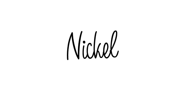 How to Draw Nickel signature style? Angelique-Rose-font-FFP is a latest design signature styles for name Nickel. Nickel signature style 5 images and pictures png