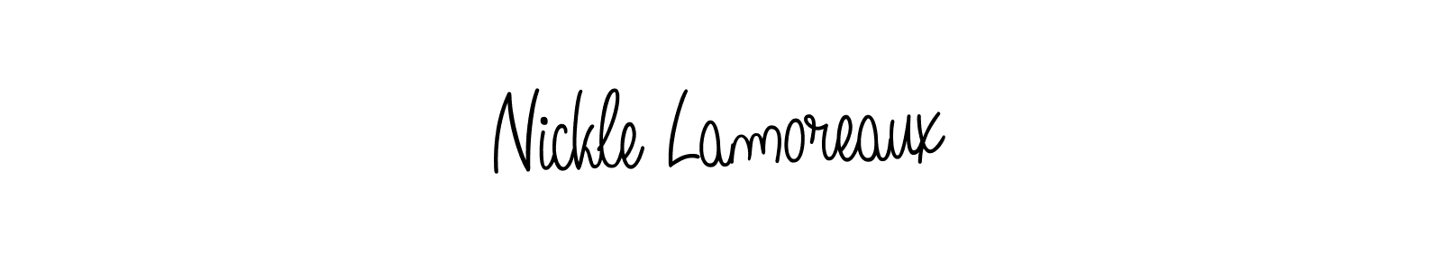 Similarly Angelique-Rose-font-FFP is the best handwritten signature design. Signature creator online .You can use it as an online autograph creator for name Nickle Lamoreaux. Nickle Lamoreaux signature style 5 images and pictures png