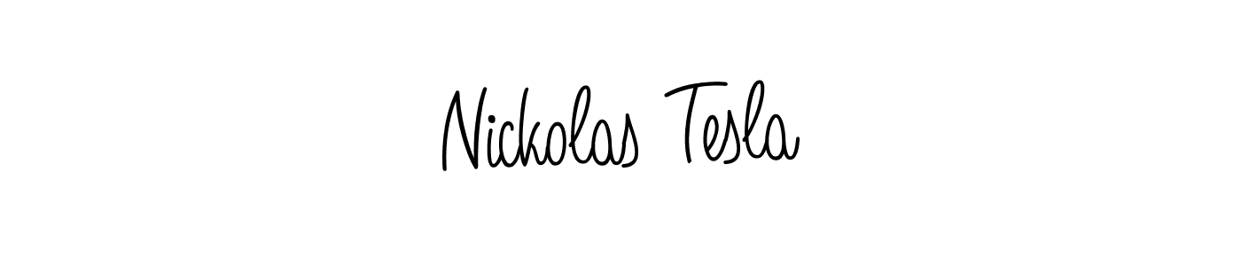 Design your own signature with our free online signature maker. With this signature software, you can create a handwritten (Angelique-Rose-font-FFP) signature for name Nickolas Tesla. Nickolas Tesla signature style 5 images and pictures png