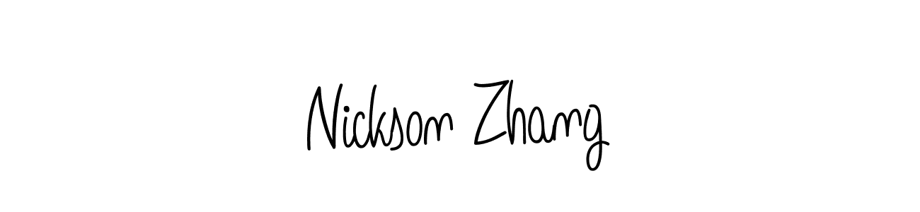 Here are the top 10 professional signature styles for the name Nickson Zhang. These are the best autograph styles you can use for your name. Nickson Zhang signature style 5 images and pictures png