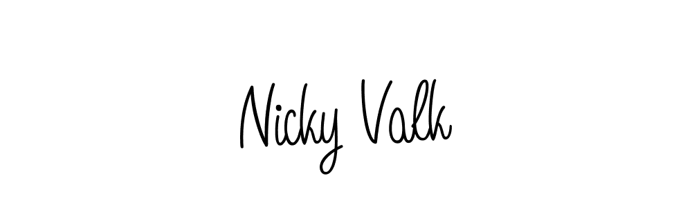 Make a short Nicky Valk signature style. Manage your documents anywhere anytime using Angelique-Rose-font-FFP. Create and add eSignatures, submit forms, share and send files easily. Nicky Valk signature style 5 images and pictures png
