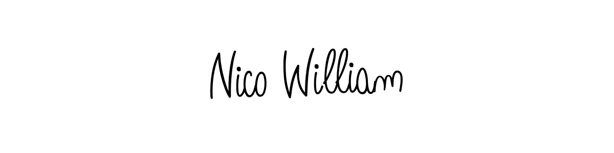 Create a beautiful signature design for name Nico William. With this signature (Angelique-Rose-font-FFP) fonts, you can make a handwritten signature for free. Nico William signature style 5 images and pictures png