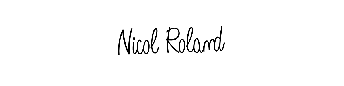 Also we have Nicol Roland name is the best signature style. Create professional handwritten signature collection using Angelique-Rose-font-FFP autograph style. Nicol Roland signature style 5 images and pictures png