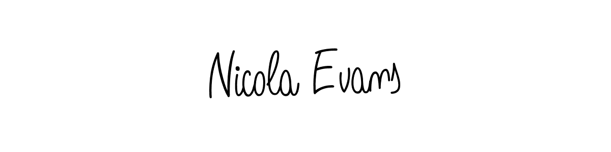 Make a beautiful signature design for name Nicola Evans. With this signature (Angelique-Rose-font-FFP) style, you can create a handwritten signature for free. Nicola Evans signature style 5 images and pictures png