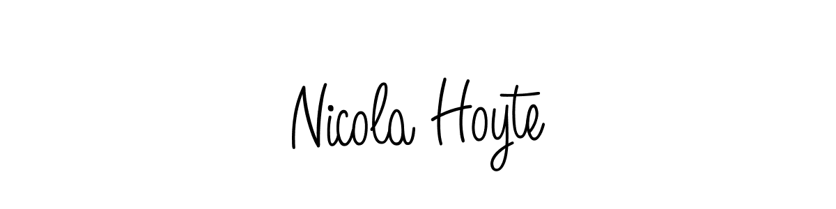 Similarly Angelique-Rose-font-FFP is the best handwritten signature design. Signature creator online .You can use it as an online autograph creator for name Nicola Hoyte. Nicola Hoyte signature style 5 images and pictures png