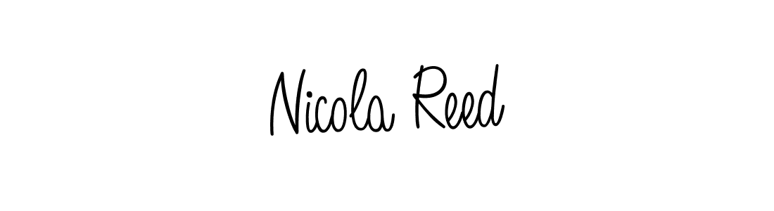 Design your own signature with our free online signature maker. With this signature software, you can create a handwritten (Angelique-Rose-font-FFP) signature for name Nicola Reed. Nicola Reed signature style 5 images and pictures png