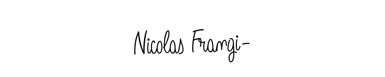 if you are searching for the best signature style for your name Nicolas Frangi-. so please give up your signature search. here we have designed multiple signature styles  using Angelique-Rose-font-FFP. Nicolas Frangi- signature style 5 images and pictures png