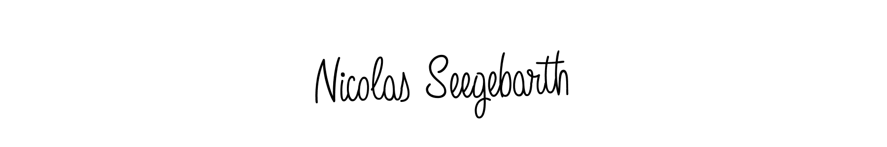 Make a short Nicolas Seegebarth signature style. Manage your documents anywhere anytime using Angelique-Rose-font-FFP. Create and add eSignatures, submit forms, share and send files easily. Nicolas Seegebarth signature style 5 images and pictures png
