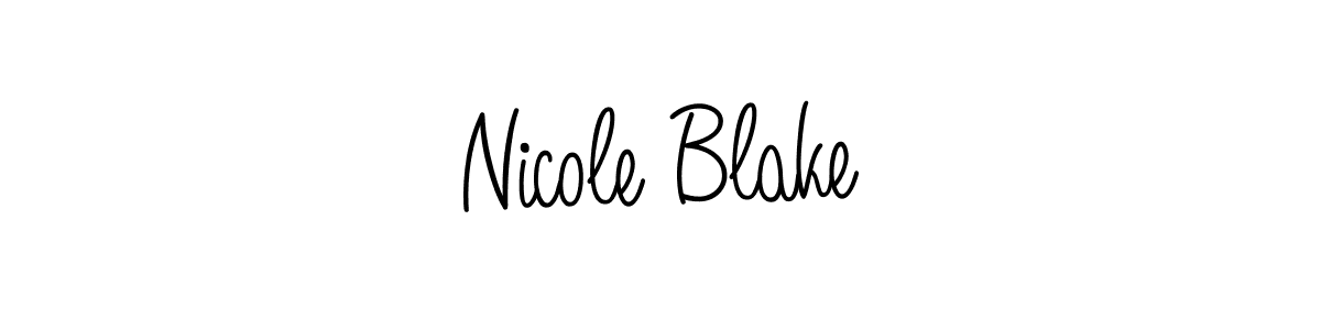 Create a beautiful signature design for name Nicole Blake. With this signature (Angelique-Rose-font-FFP) fonts, you can make a handwritten signature for free. Nicole Blake signature style 5 images and pictures png