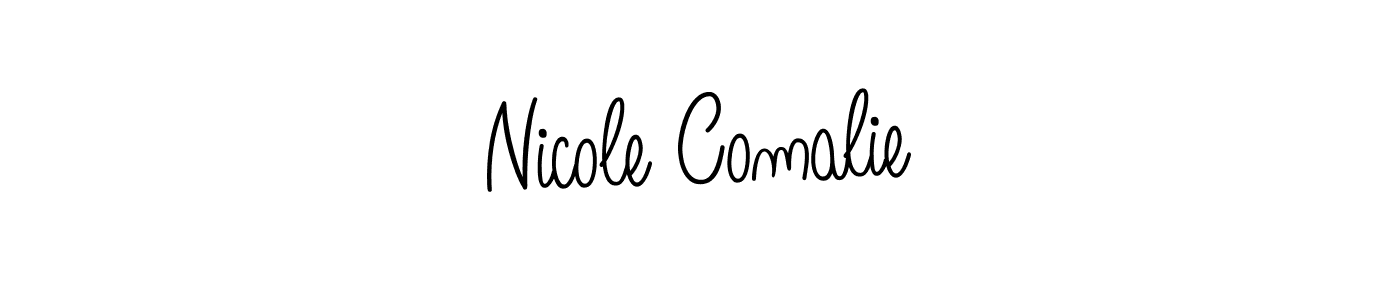 Angelique-Rose-font-FFP is a professional signature style that is perfect for those who want to add a touch of class to their signature. It is also a great choice for those who want to make their signature more unique. Get Nicole Comalie name to fancy signature for free. Nicole Comalie signature style 5 images and pictures png