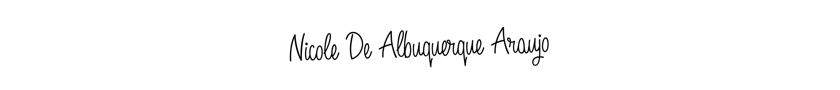 How to Draw Nicole De Albuquerque Araujo signature style? Angelique-Rose-font-FFP is a latest design signature styles for name Nicole De Albuquerque Araujo. Nicole De Albuquerque Araujo signature style 5 images and pictures png