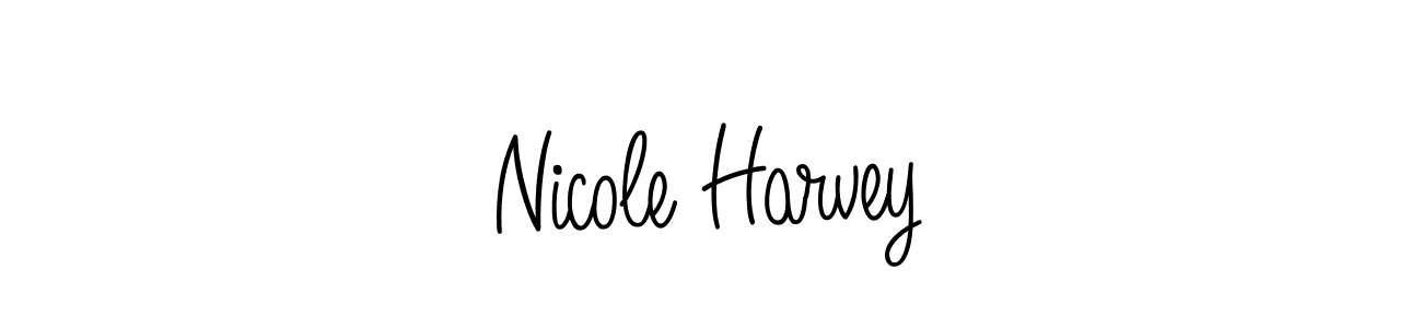 Nicole Harvey stylish signature style. Best Handwritten Sign (Angelique-Rose-font-FFP) for my name. Handwritten Signature Collection Ideas for my name Nicole Harvey. Nicole Harvey signature style 5 images and pictures png