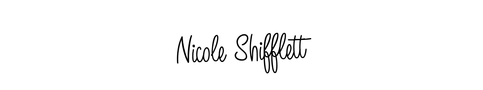 How to make Nicole Shifflett signature? Angelique-Rose-font-FFP is a professional autograph style. Create handwritten signature for Nicole Shifflett name. Nicole Shifflett signature style 5 images and pictures png