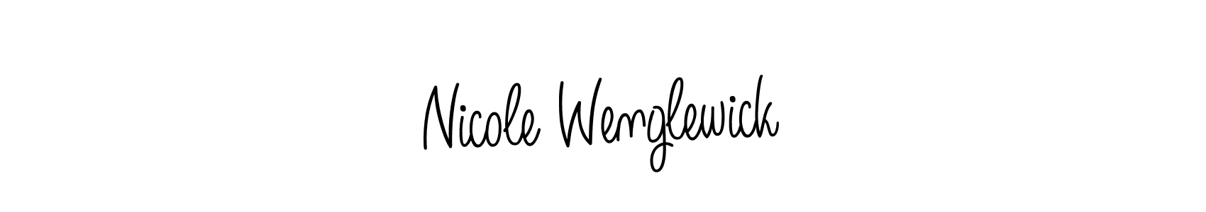 How to make Nicole Wenglewick signature? Angelique-Rose-font-FFP is a professional autograph style. Create handwritten signature for Nicole Wenglewick name. Nicole Wenglewick signature style 5 images and pictures png