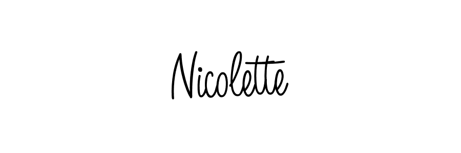 Once you've used our free online signature maker to create your best signature Angelique-Rose-font-FFP style, it's time to enjoy all of the benefits that Nicolette name signing documents. Nicolette signature style 5 images and pictures png