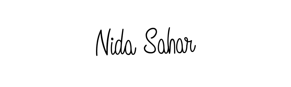 Once you've used our free online signature maker to create your best signature Angelique-Rose-font-FFP style, it's time to enjoy all of the benefits that Nida Sahar name signing documents. Nida Sahar signature style 5 images and pictures png