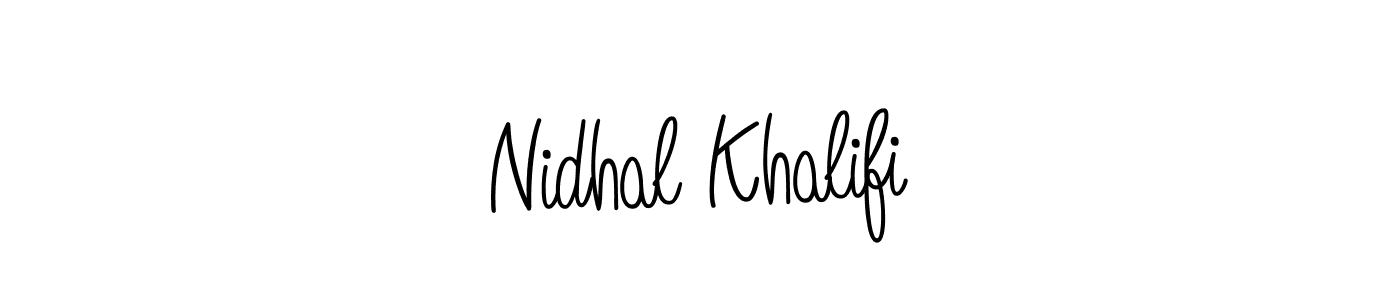 You can use this online signature creator to create a handwritten signature for the name Nidhal Khalifi. This is the best online autograph maker. Nidhal Khalifi signature style 5 images and pictures png