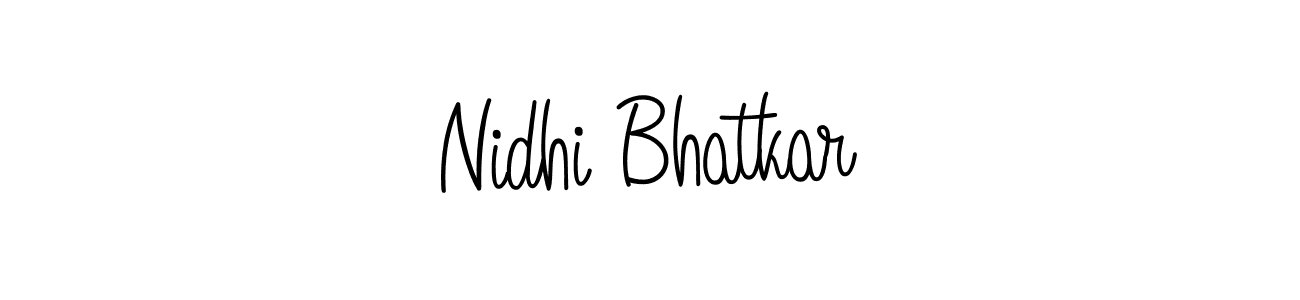 Design your own signature with our free online signature maker. With this signature software, you can create a handwritten (Angelique-Rose-font-FFP) signature for name Nidhi Bhatkar. Nidhi Bhatkar signature style 5 images and pictures png