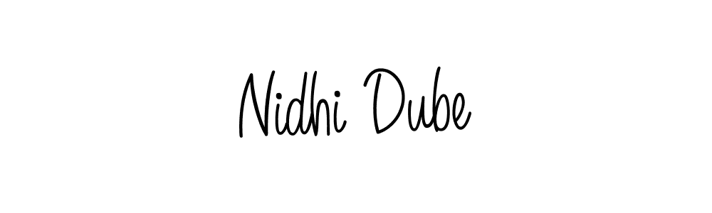 Design your own signature with our free online signature maker. With this signature software, you can create a handwritten (Angelique-Rose-font-FFP) signature for name Nidhi Dube. Nidhi Dube signature style 5 images and pictures png