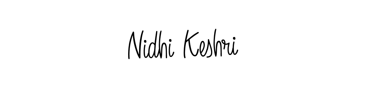 You should practise on your own different ways (Angelique-Rose-font-FFP) to write your name (Nidhi Keshri) in signature. don't let someone else do it for you. Nidhi Keshri signature style 5 images and pictures png