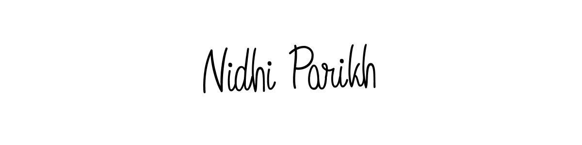 Also we have Nidhi Parikh name is the best signature style. Create professional handwritten signature collection using Angelique-Rose-font-FFP autograph style. Nidhi Parikh signature style 5 images and pictures png