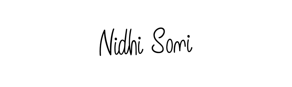 How to make Nidhi Soni signature? Angelique-Rose-font-FFP is a professional autograph style. Create handwritten signature for Nidhi Soni name. Nidhi Soni signature style 5 images and pictures png