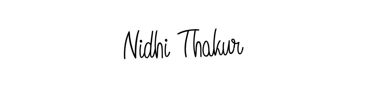 Make a beautiful signature design for name Nidhi Thakur. With this signature (Angelique-Rose-font-FFP) style, you can create a handwritten signature for free. Nidhi Thakur signature style 5 images and pictures png