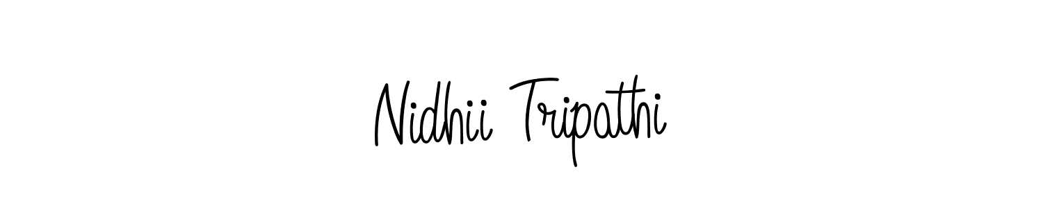Nidhii Tripathi stylish signature style. Best Handwritten Sign (Angelique-Rose-font-FFP) for my name. Handwritten Signature Collection Ideas for my name Nidhii Tripathi. Nidhii Tripathi signature style 5 images and pictures png